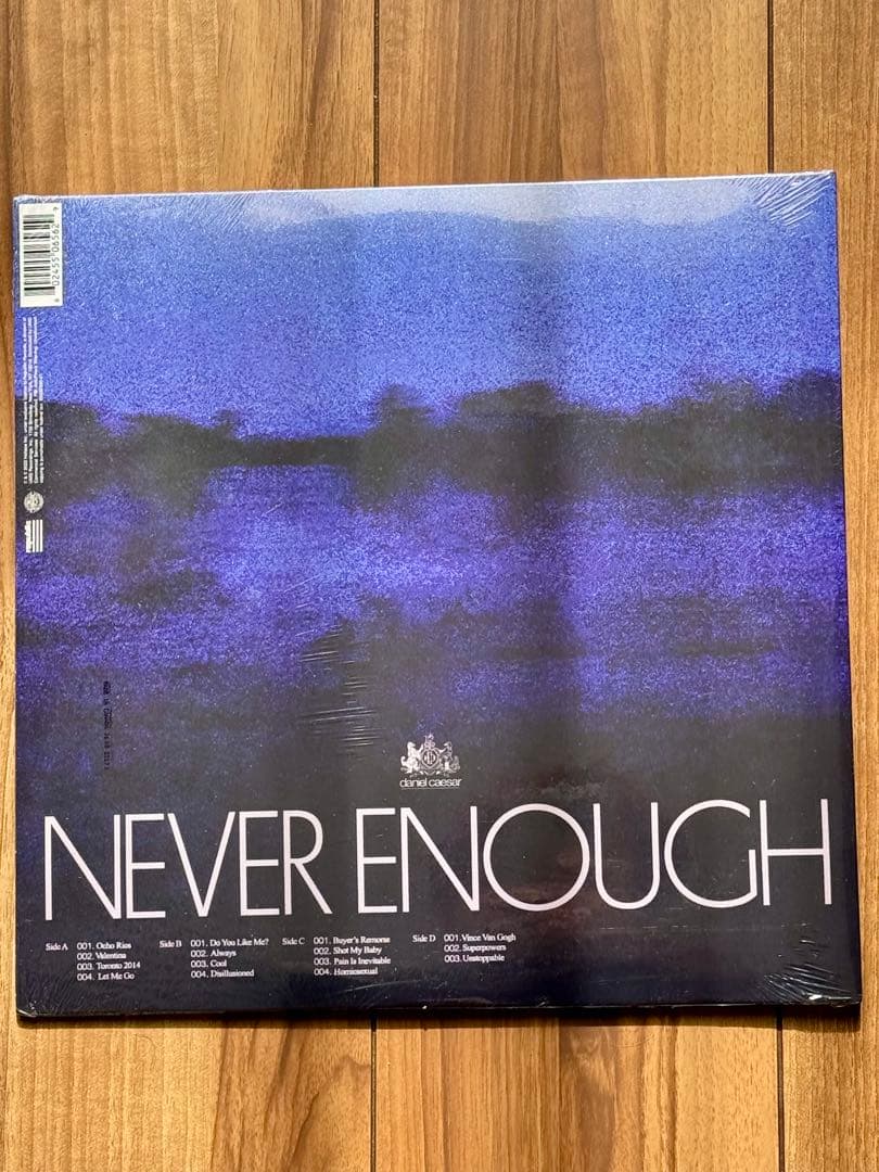 新品 オレンジ盤 Daniel Caesar / NEVER ENOUGH