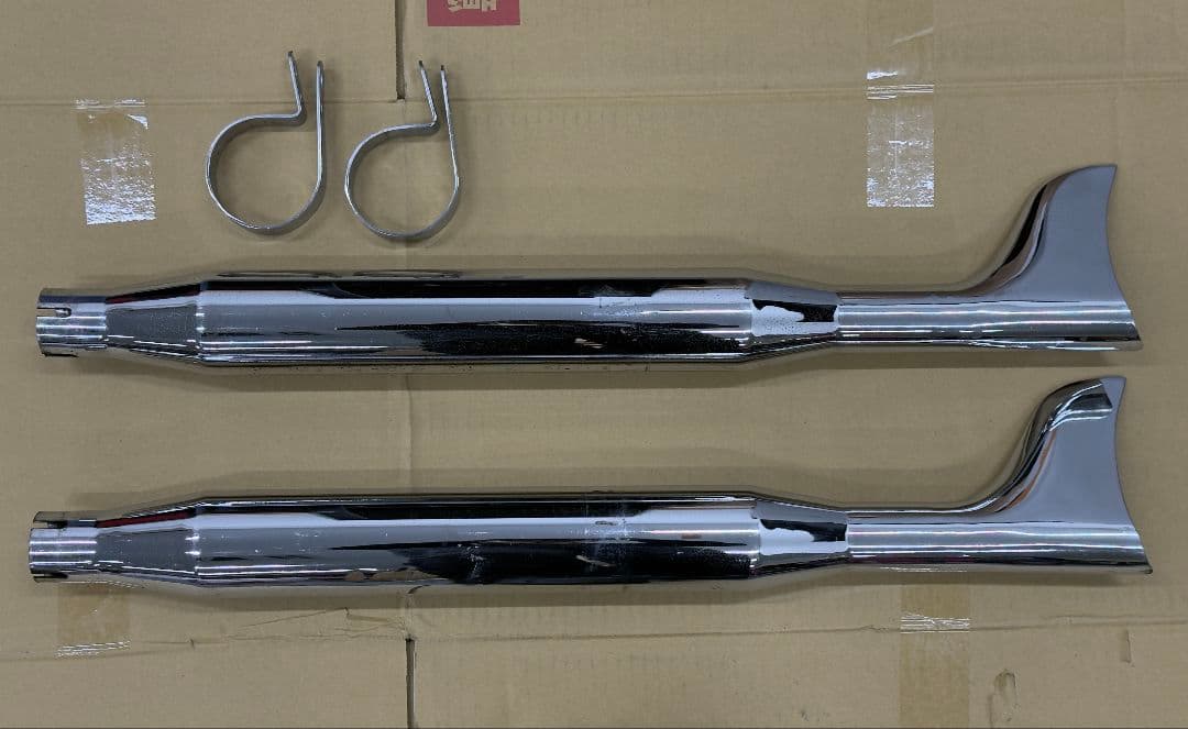 ハーレーダビッドソン　ソフテイル　フィッシュテールマフラー