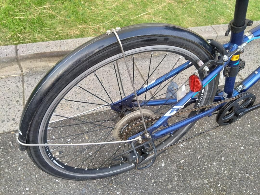 【引き取り・手渡し限定】DRIDE-R サイクル 24インチ ブルー　アルミ