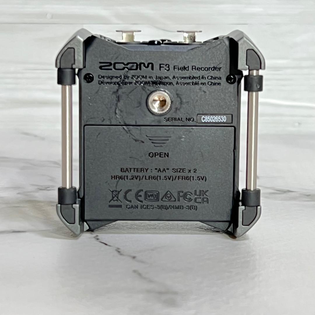 ZOOM F3 32bit float XLR×2 フィールドレコーダー 動作◎
