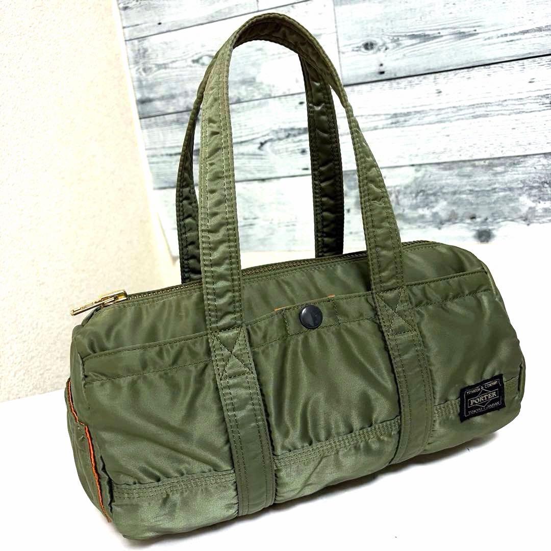 極美品✨ポータータンカー ダッフル ミニボストンバッグS セージ 吉田カバン