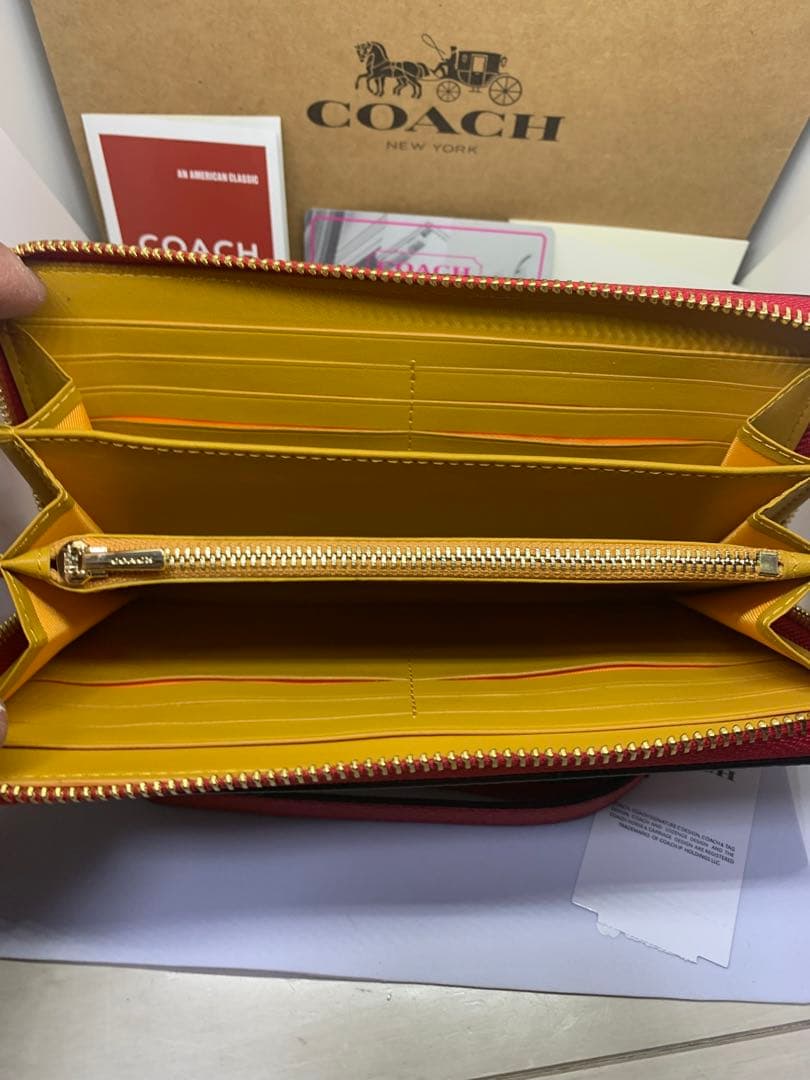 COACH　コーチ　C7800　長財布　ディズニー×キースヘリング