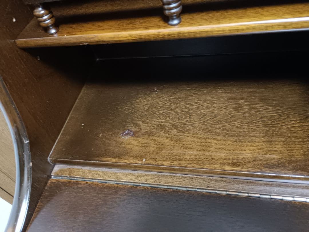 最終　ブライトン　デスクミラードレッサーアクセサリー収納　ライティングビューロー