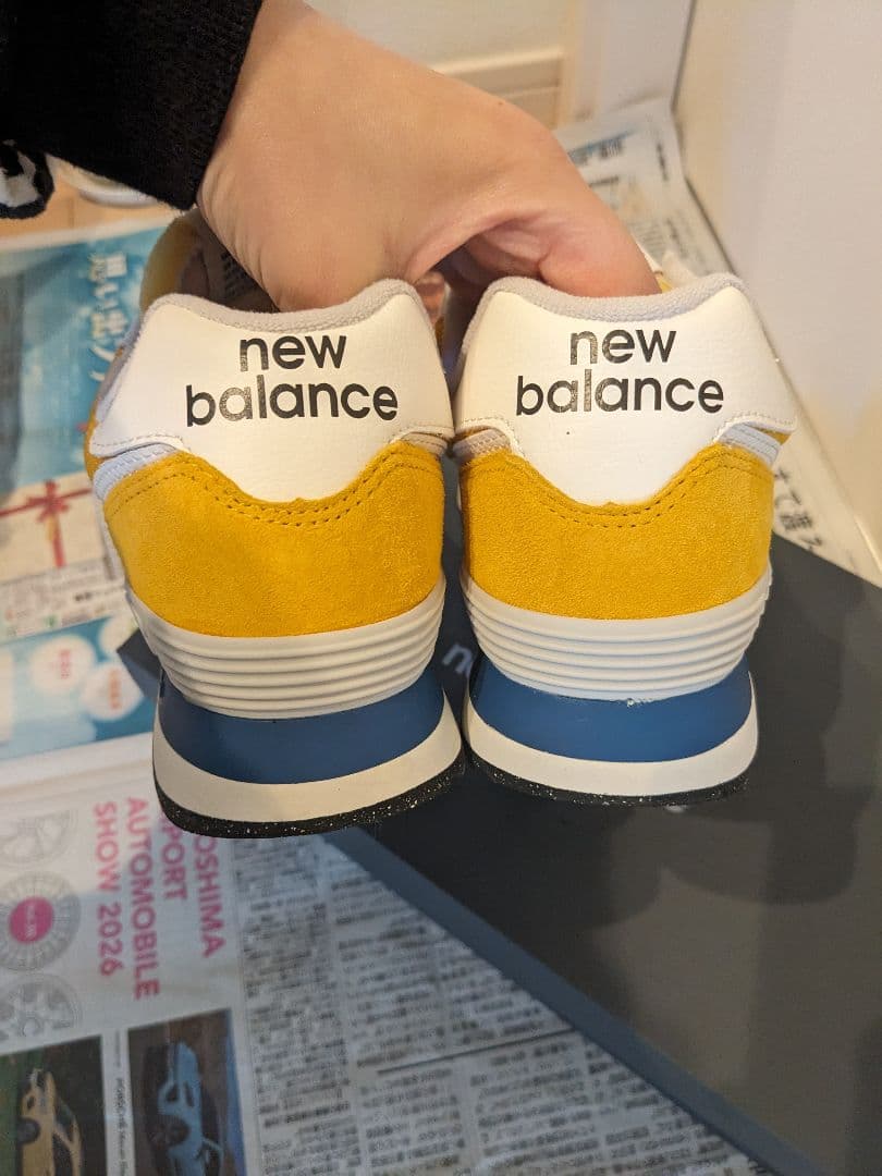 【箱付き 新品未使用】ニューバランス スニーカー 24.5cm D 574