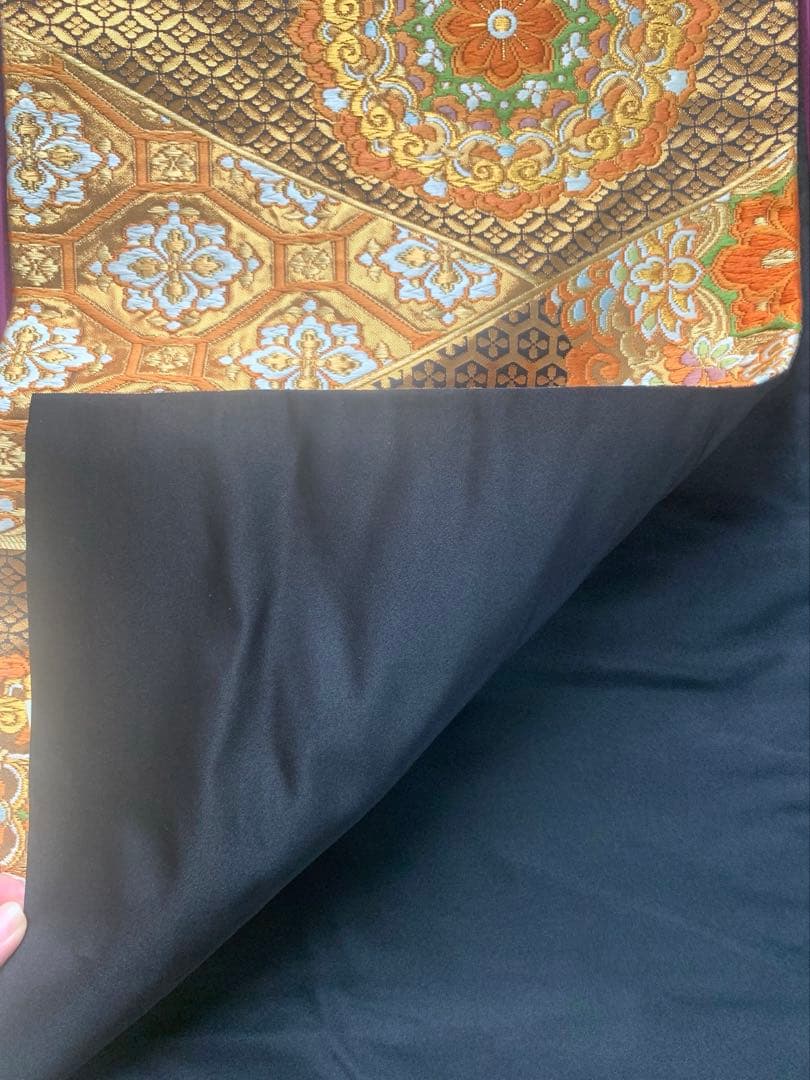 さ*4様 西陣　河合美術織物　正絹 袋帯　未仕立て品