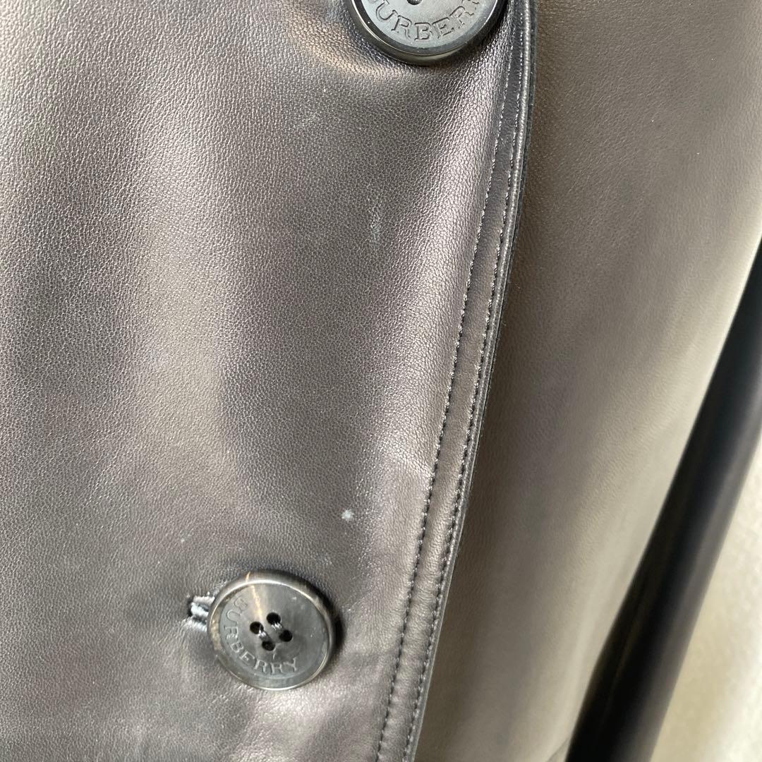 バーバリー ロンドン ラムレザー トレンチコート スカート 2点セット