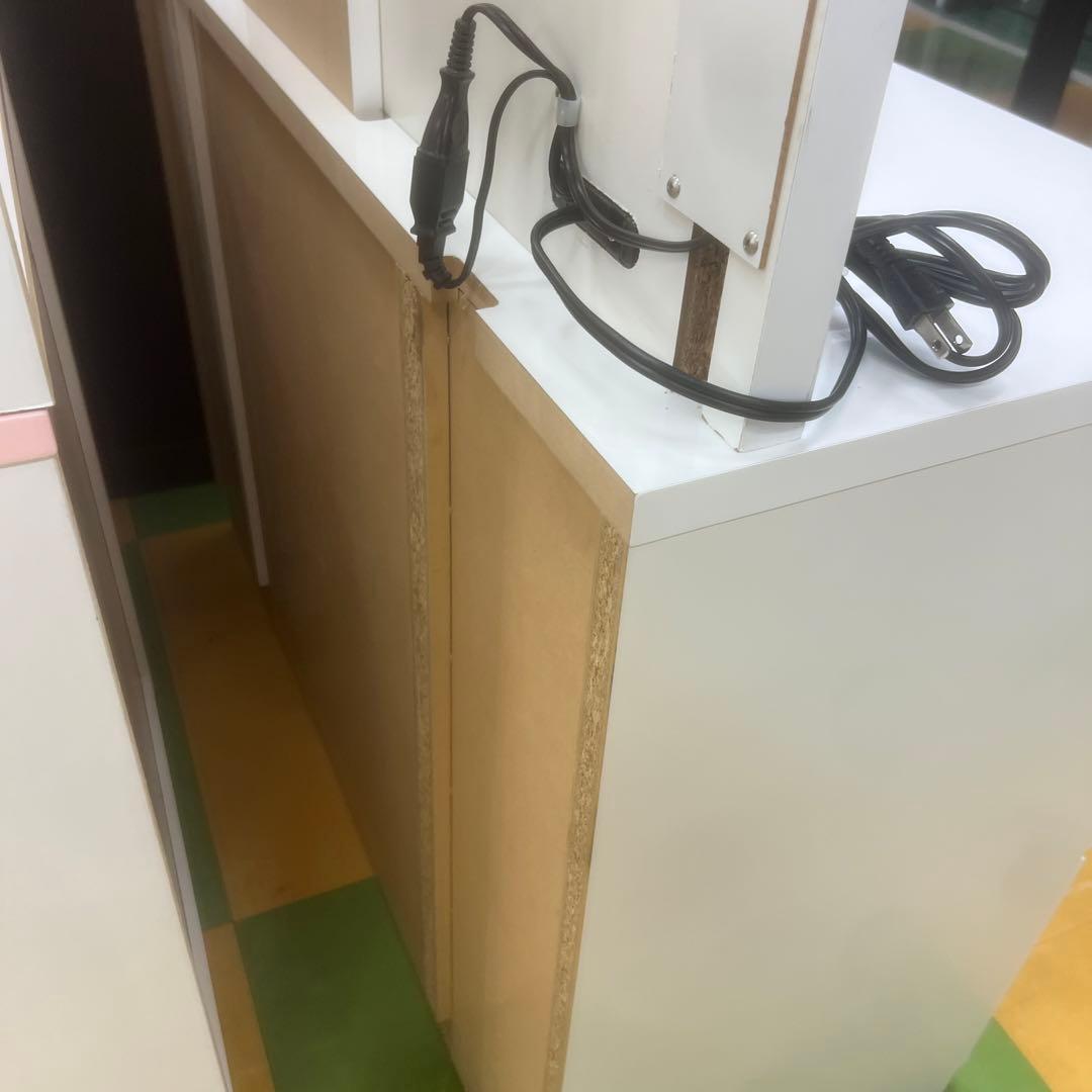 ディノス dinos ホワイトドレッサー LEDミラー付き