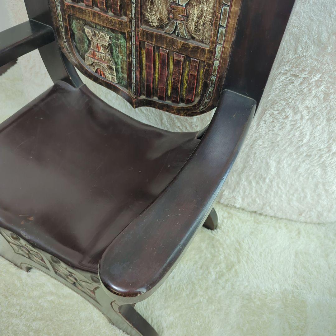 Valencia (バレンシア) ウッドアンティークチェア ブラウン