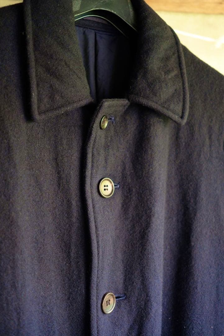 コムデギャルソンオム ウール縮絨コート ネイビーM