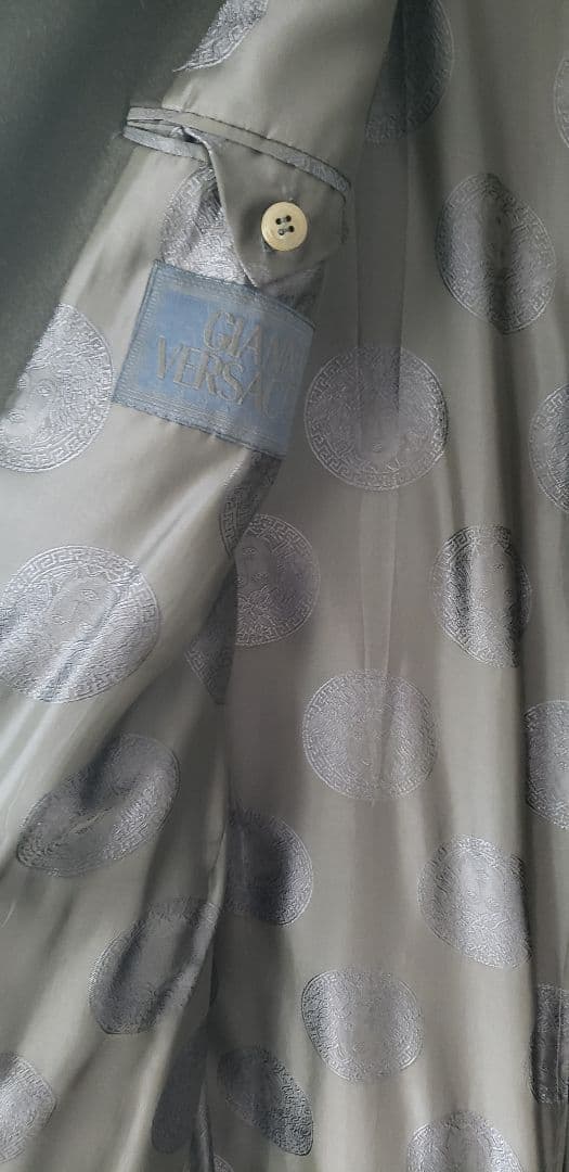 希少！　GIANNI VERSACE　チェスターコート　最上級ブラックタグ