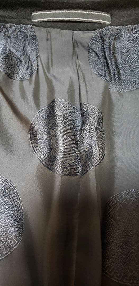 希少！　GIANNI VERSACE　チェスターコート　最上級ブラックタグ