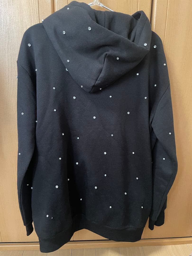 ダーリッチ　DDロゴビジュージップパーカー　ブラック