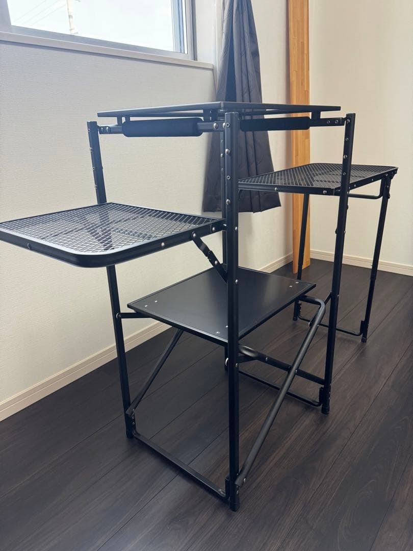 キャンパーズコレクション　タフライトスタンド キャンプラック　山善