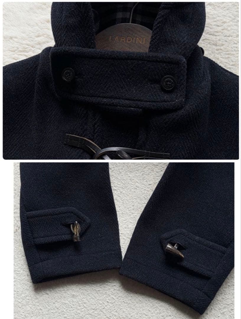 バーバリーズ ダッフルコート ヘリンボーン M