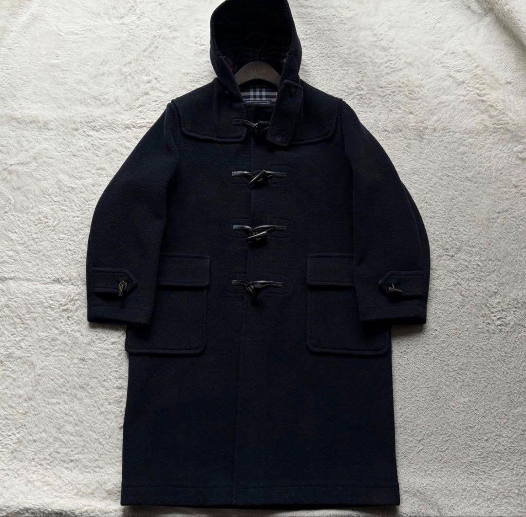 バーバリーズ ダッフルコート ヘリンボーン M