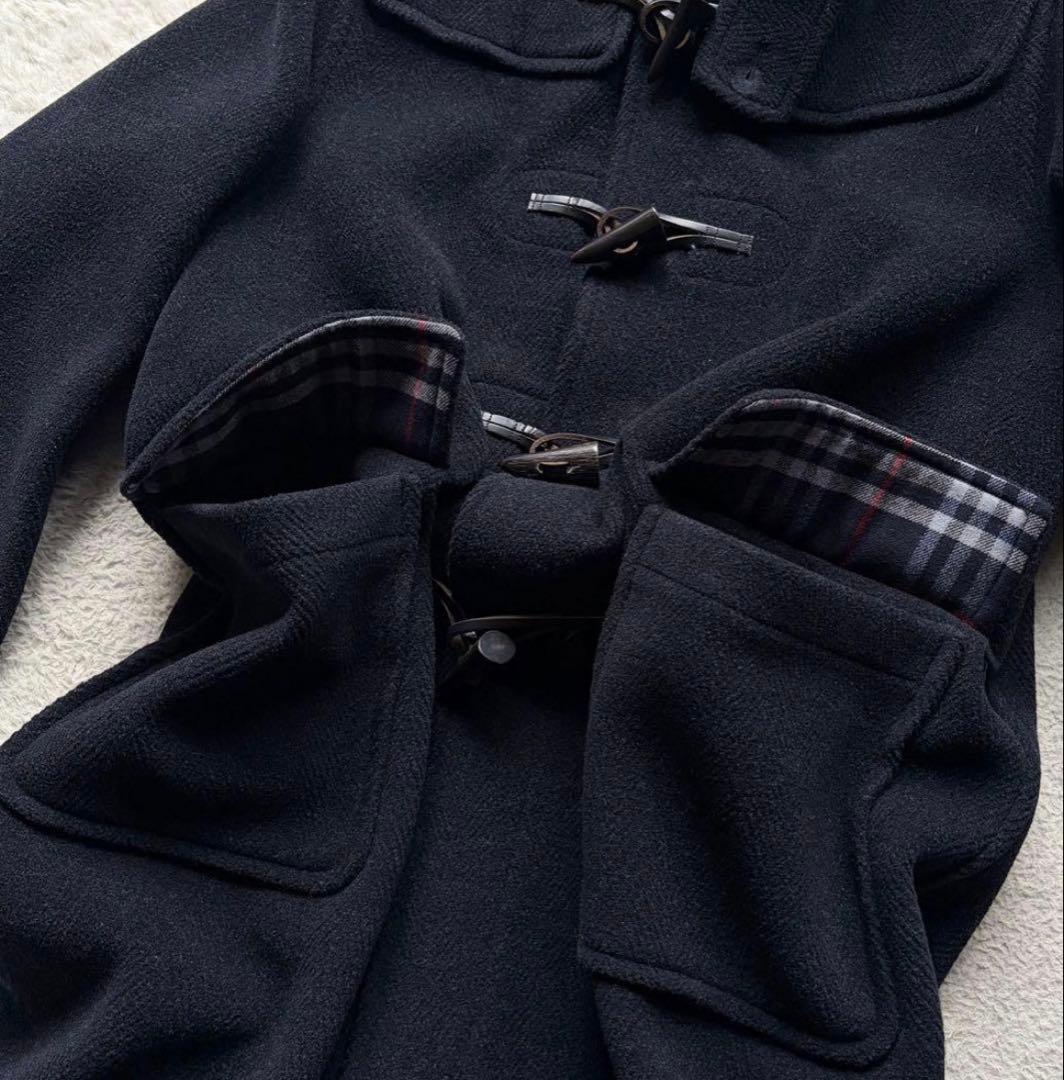 バーバリーズ ダッフルコート ヘリンボーン M