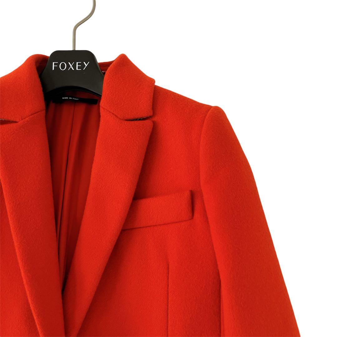 未使用級☆GUCCI☆チェスターコート ウール ロング オレンジ サイズS相当