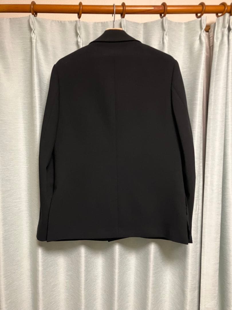 【24aw 完売モデル】テーラードジャケット　ブラック　ダブル ピークドラペル