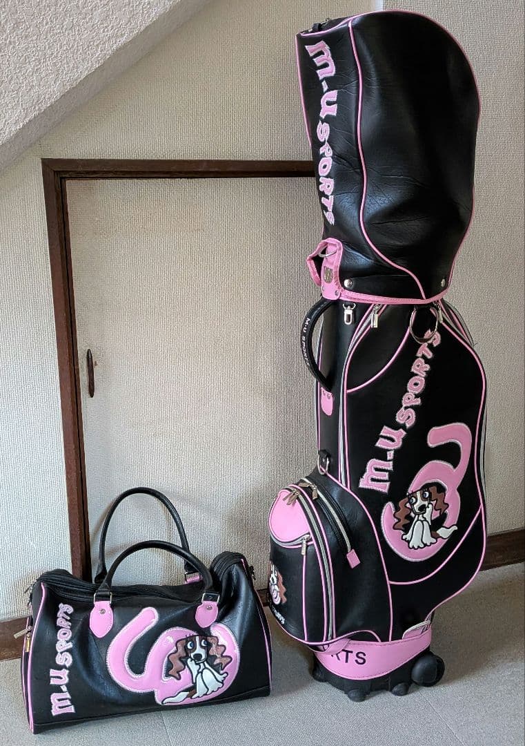 ミエコウエサコ キャディバッグ(キャスター)&ボストンバッグセット