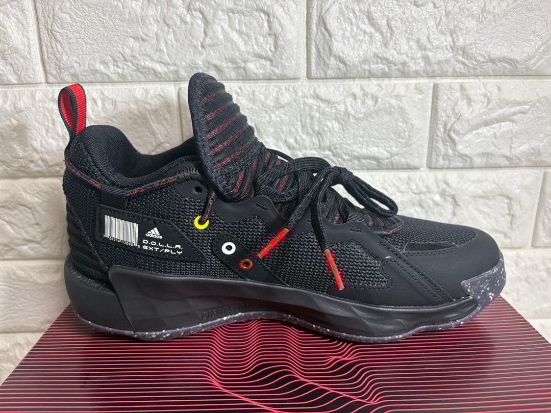 adidas DAME 7 EXTPLY 27.0cm ブラック/レッド