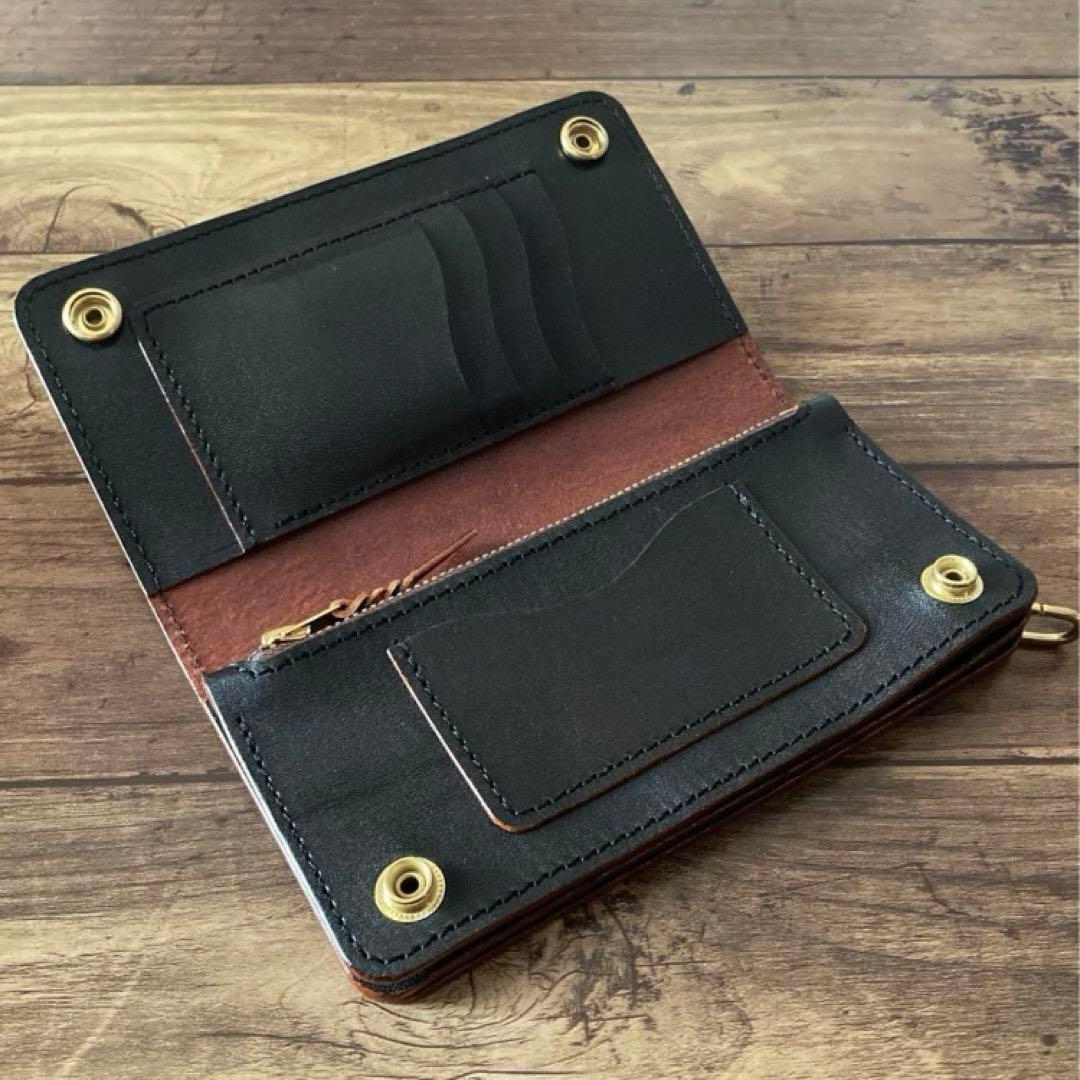 【ChoB】北米ステア トラッカーウォレット180（ロング）3層カスタム