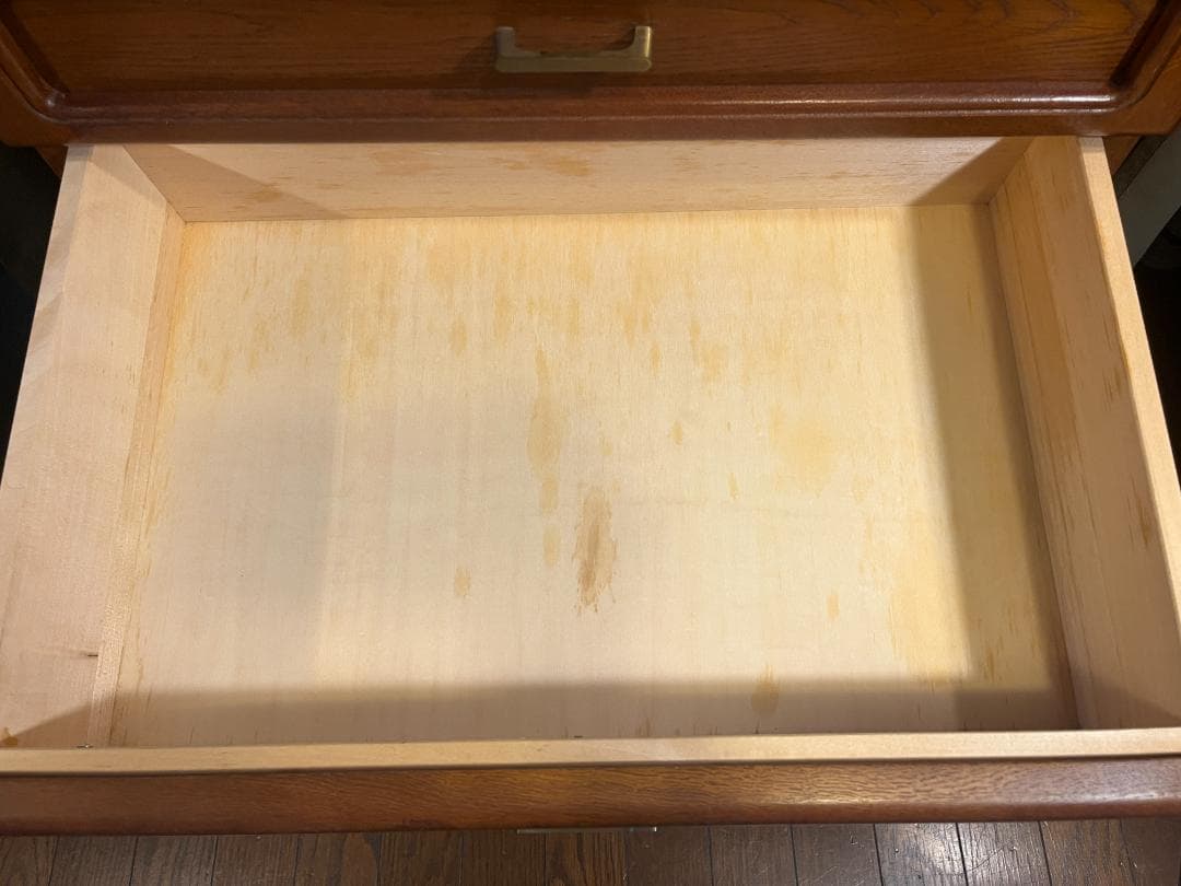 カリモク コロニアル サイドキャビネット 4段収納 チェスト