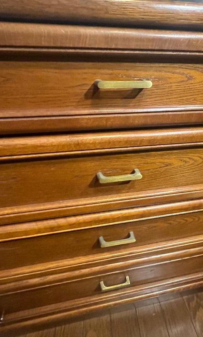 カリモク コロニアル サイドキャビネット 4段収納 チェスト