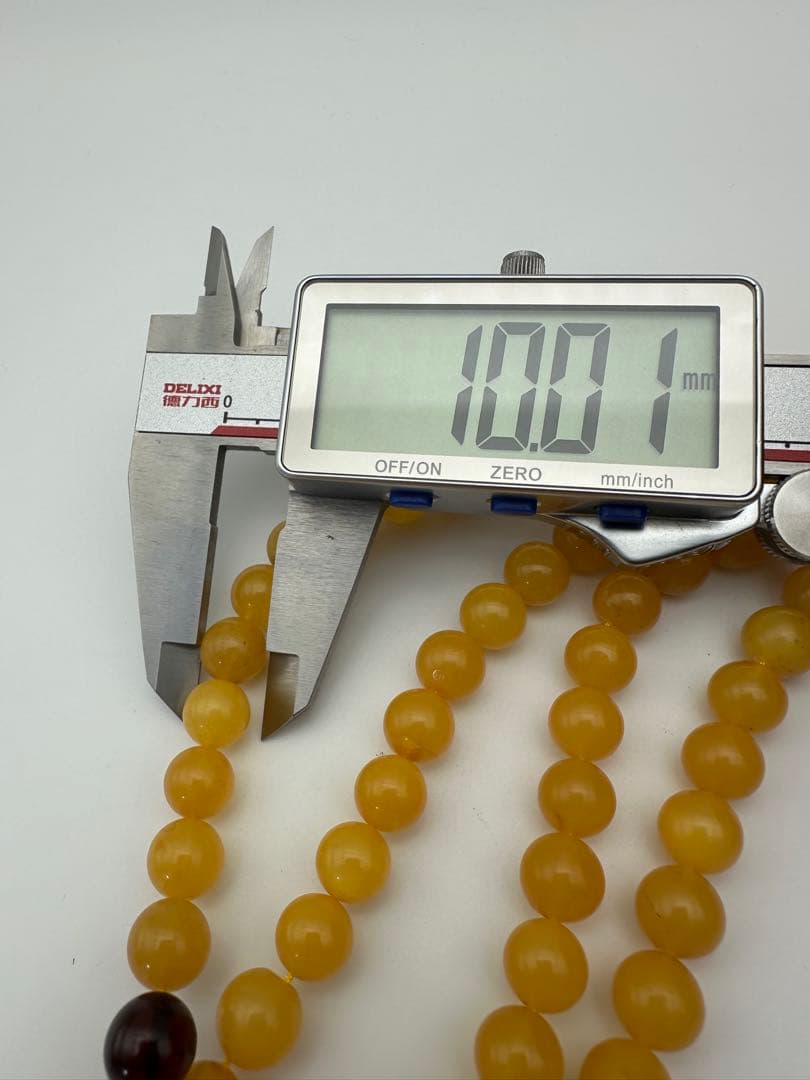 ☆天然☆ バルト海産 天然アンバー 琥珀 蜜蝋ネックレス アクセサリー 綺麗美品