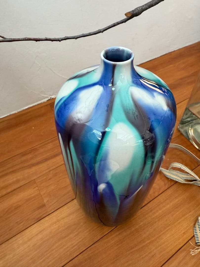 九谷焼 人間国宝 徳田八十吉 燿彩壺30センチ