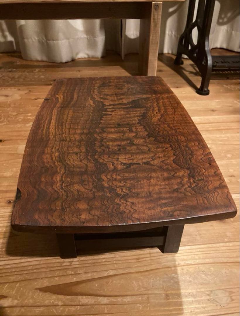 昭和レトロ　折畳ちゃぶ台　一枚天板　座卓　②