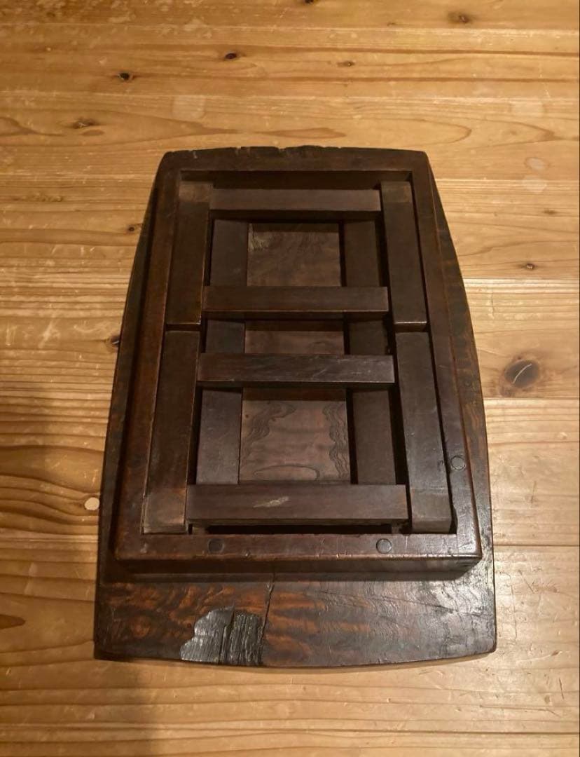 昭和レトロ　折畳ちゃぶ台　一枚天板　座卓　②