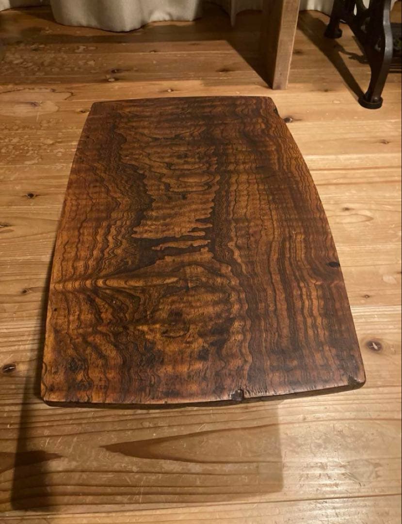 昭和レトロ　折畳ちゃぶ台　一枚天板　座卓　②