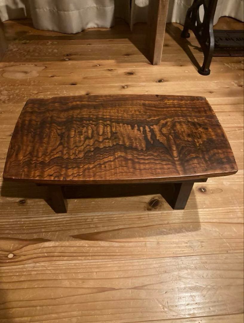 昭和レトロ　折畳ちゃぶ台　一枚天板　座卓　②