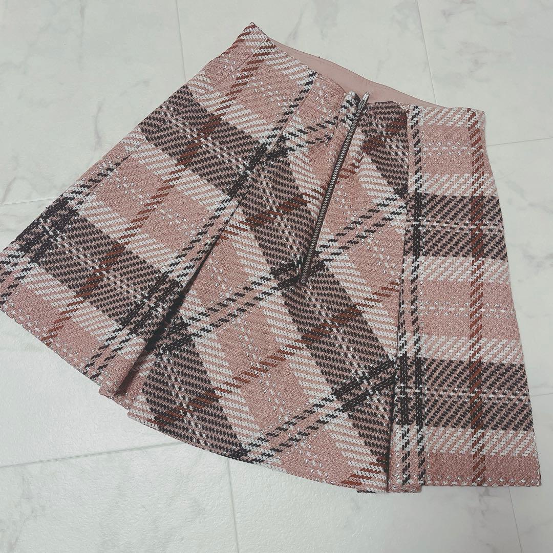 完売品　正規品　スナイデル　ロービングチェックミニスカート　0