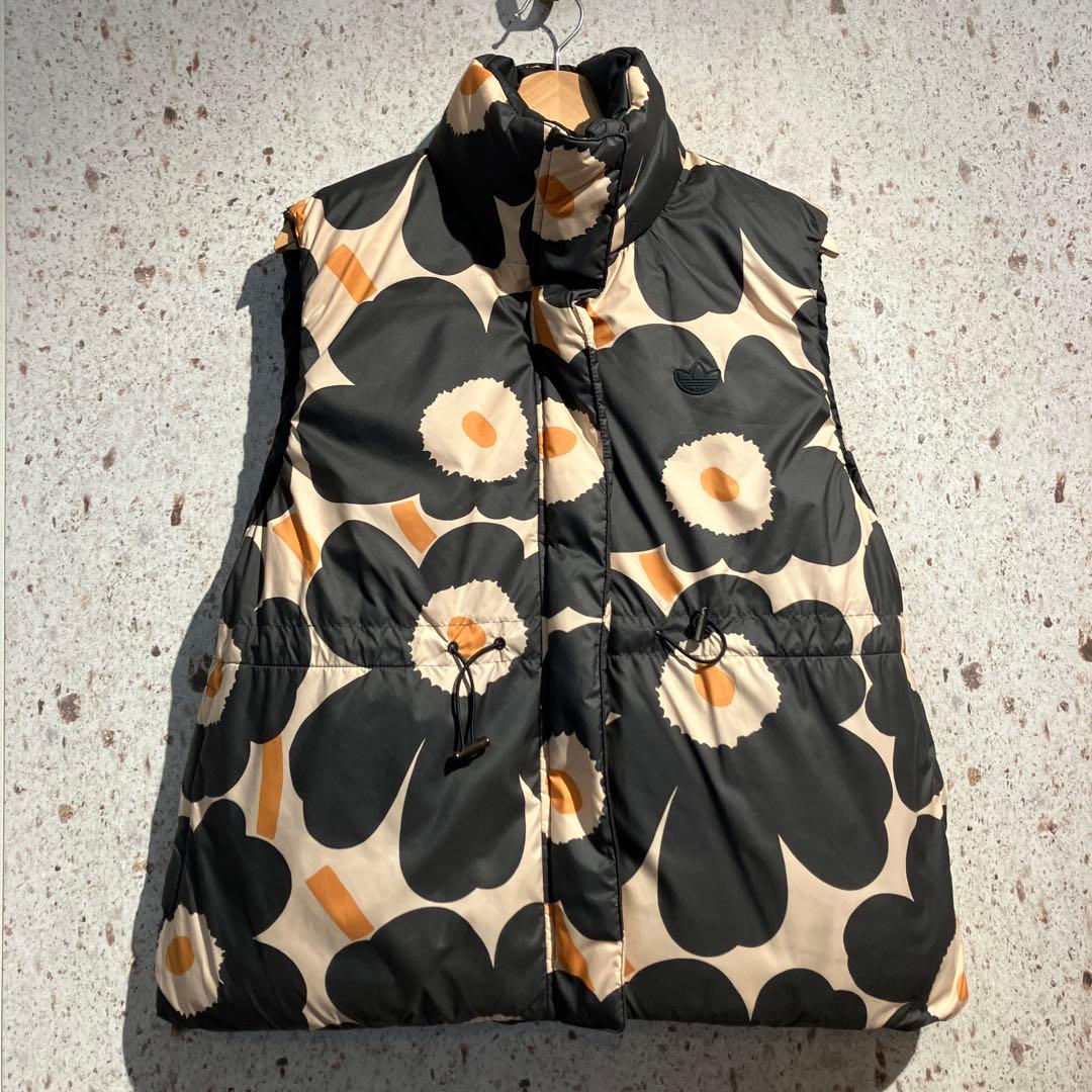 marimekko×adidas リバーシブルダウンベスト　マリメッコ