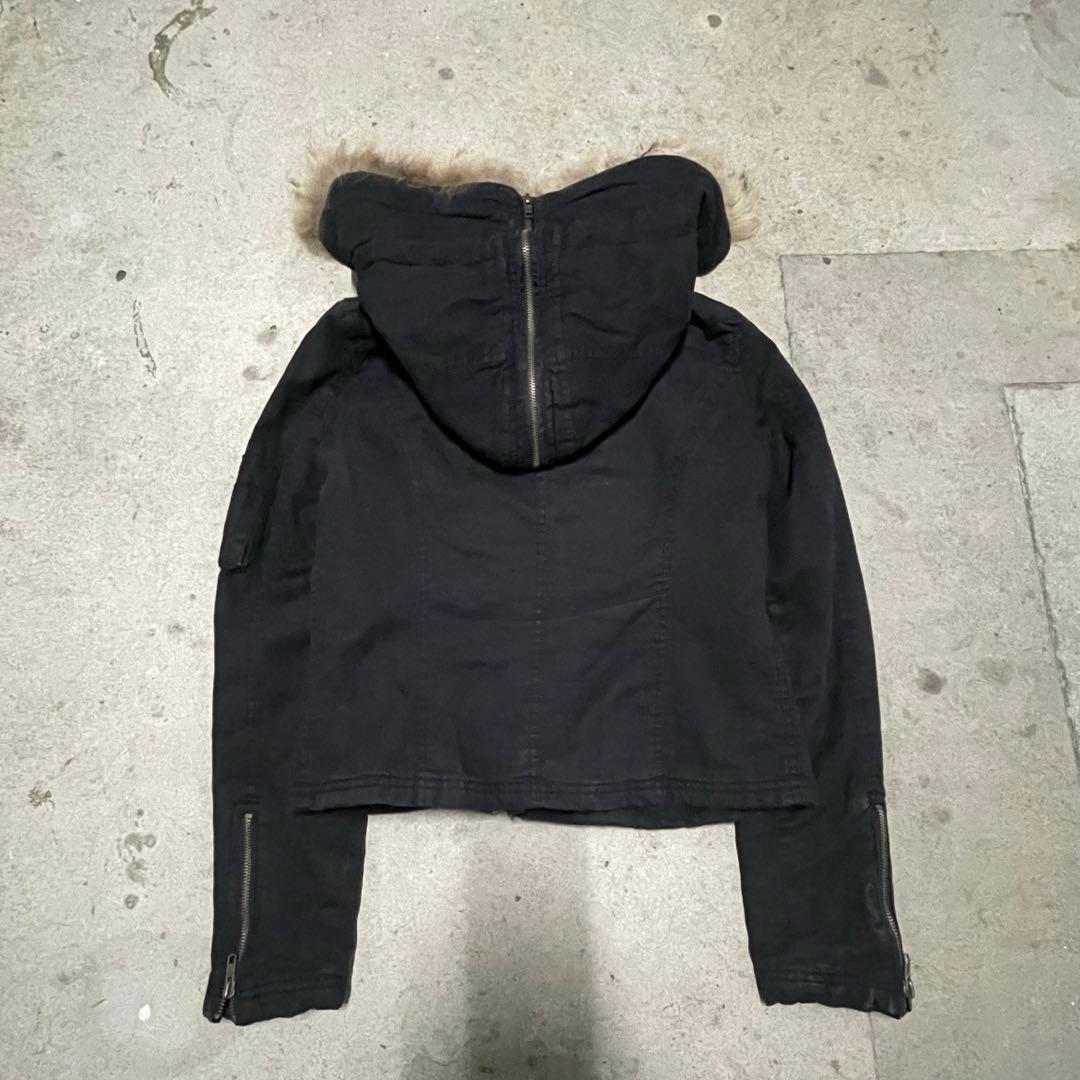 archive N2B type fur bomber jacket y2k 黒