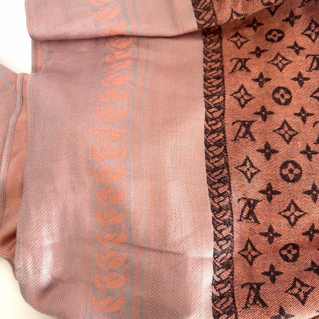 ルイヴィトン ストール パープル ピンク スカーフ マフラー