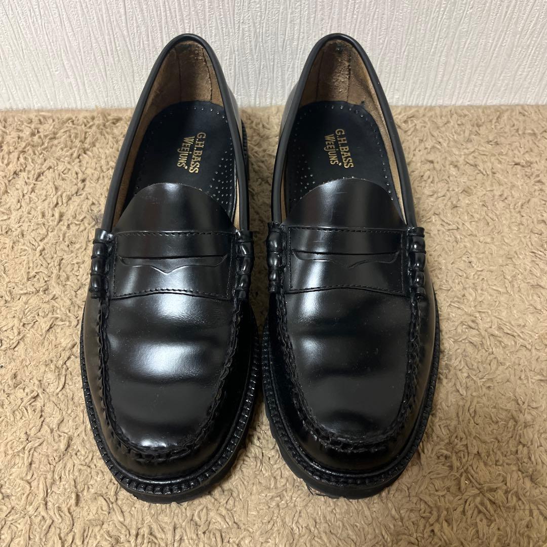 G.H. Bass ブラックレザー ローファー