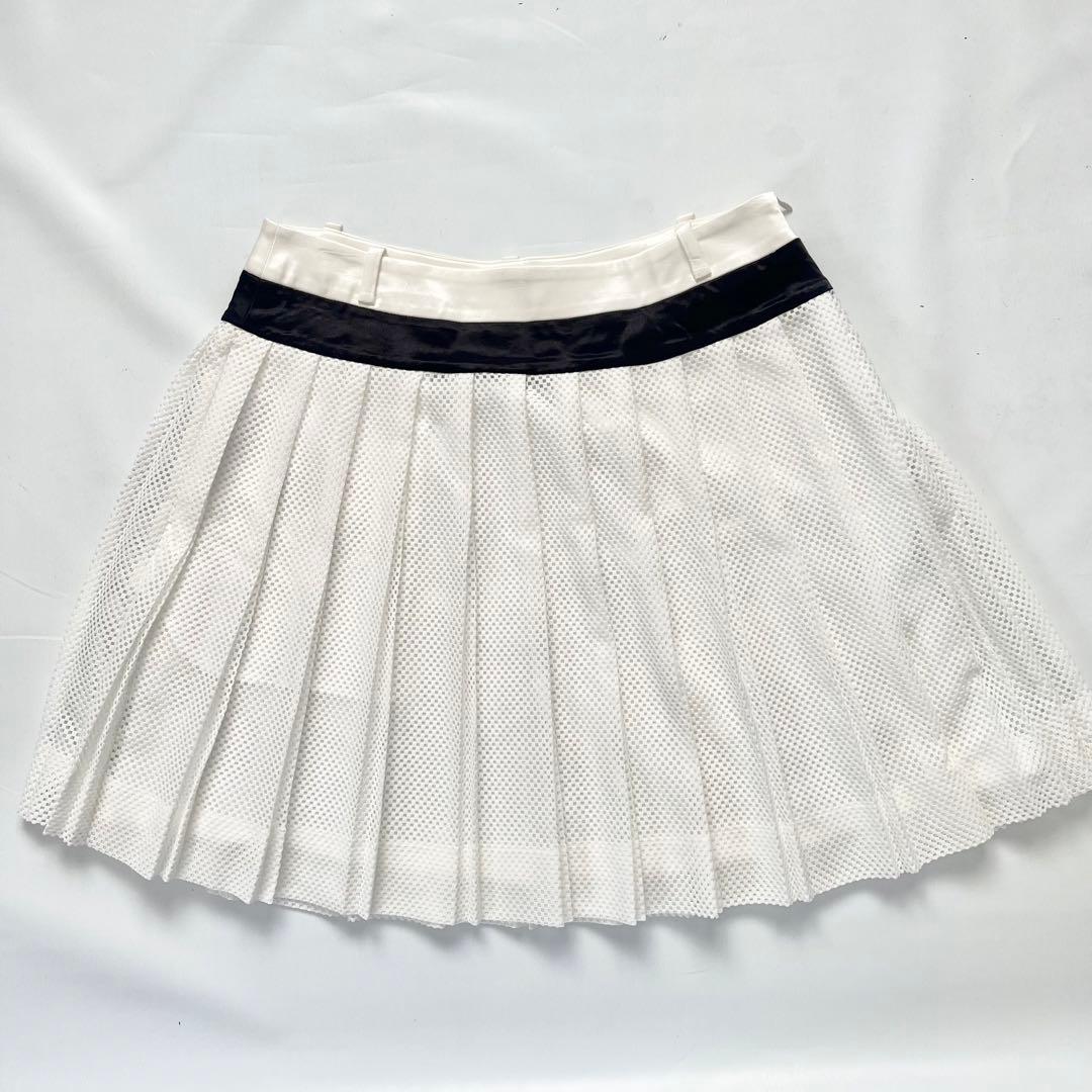 ランバンスポール　セットアップ　上下　サマーニット　フリルスカート　ゴルフ　40