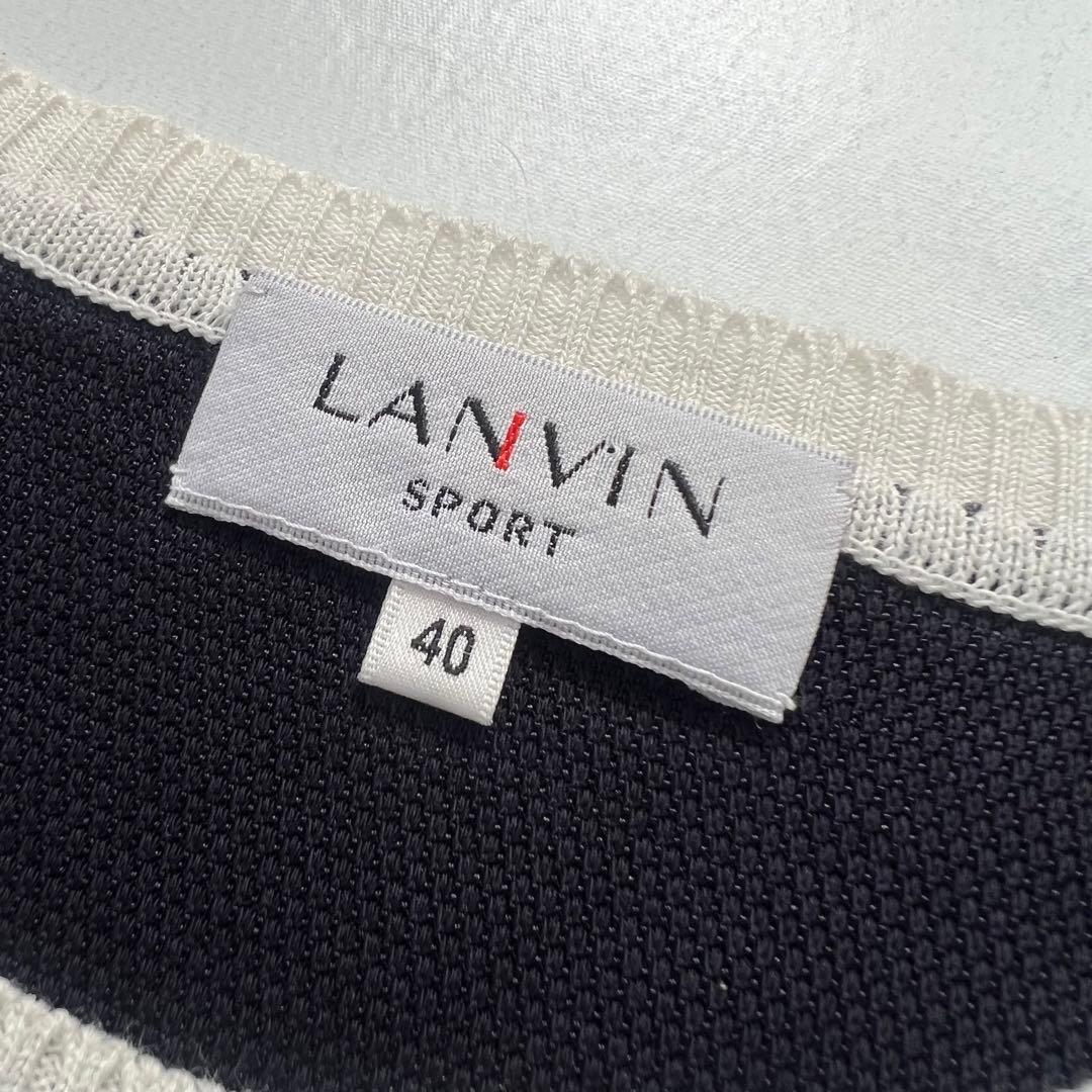 ランバンスポール　セットアップ　上下　サマーニット　フリルスカート　ゴルフ　40