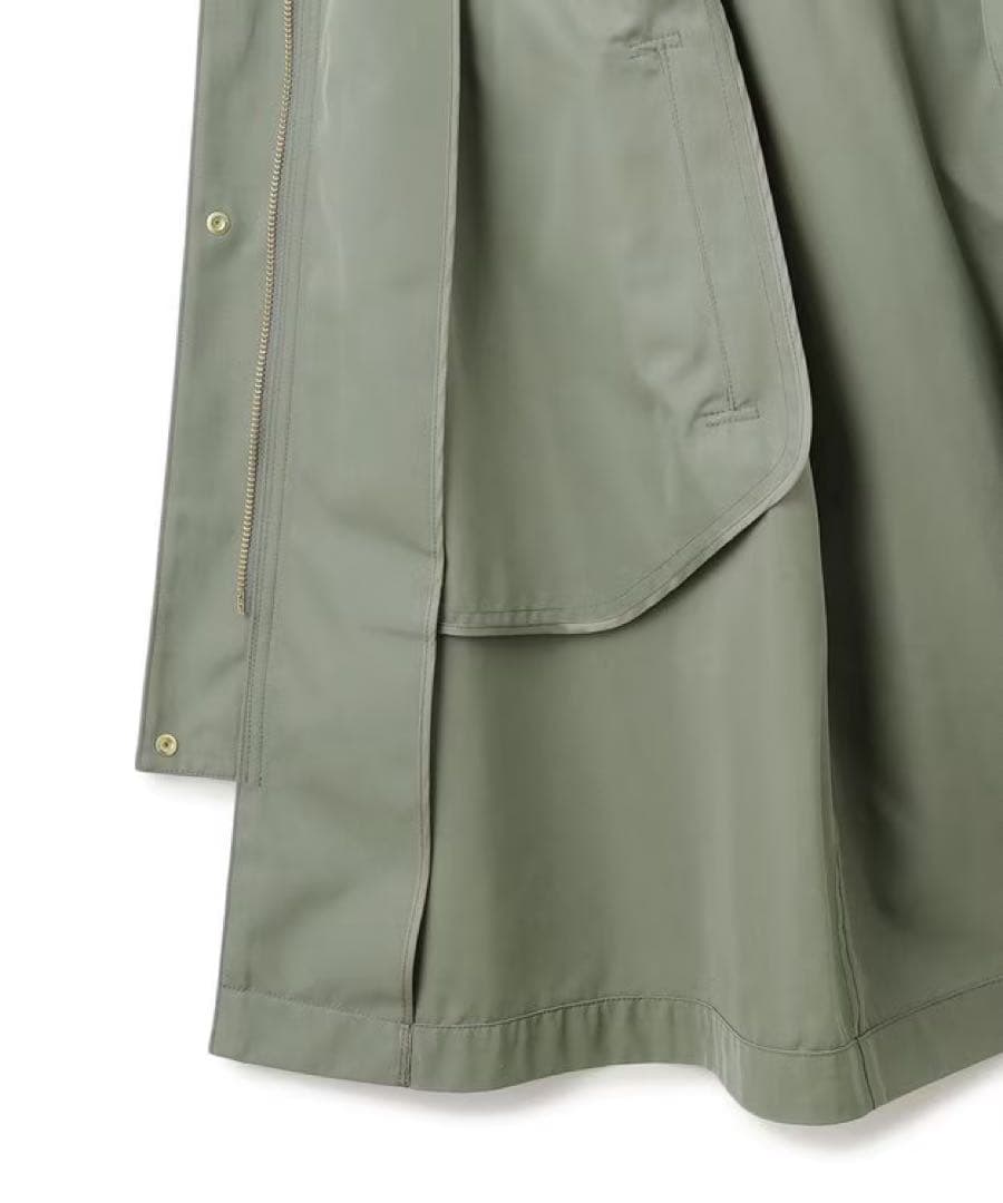 タグ付き未使用新品 23区 【撥水加工】ライトツイル ノーカラーコート 34