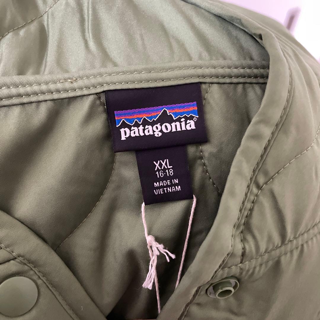新品patagonia XXL キッズ・キルテッド・パファー