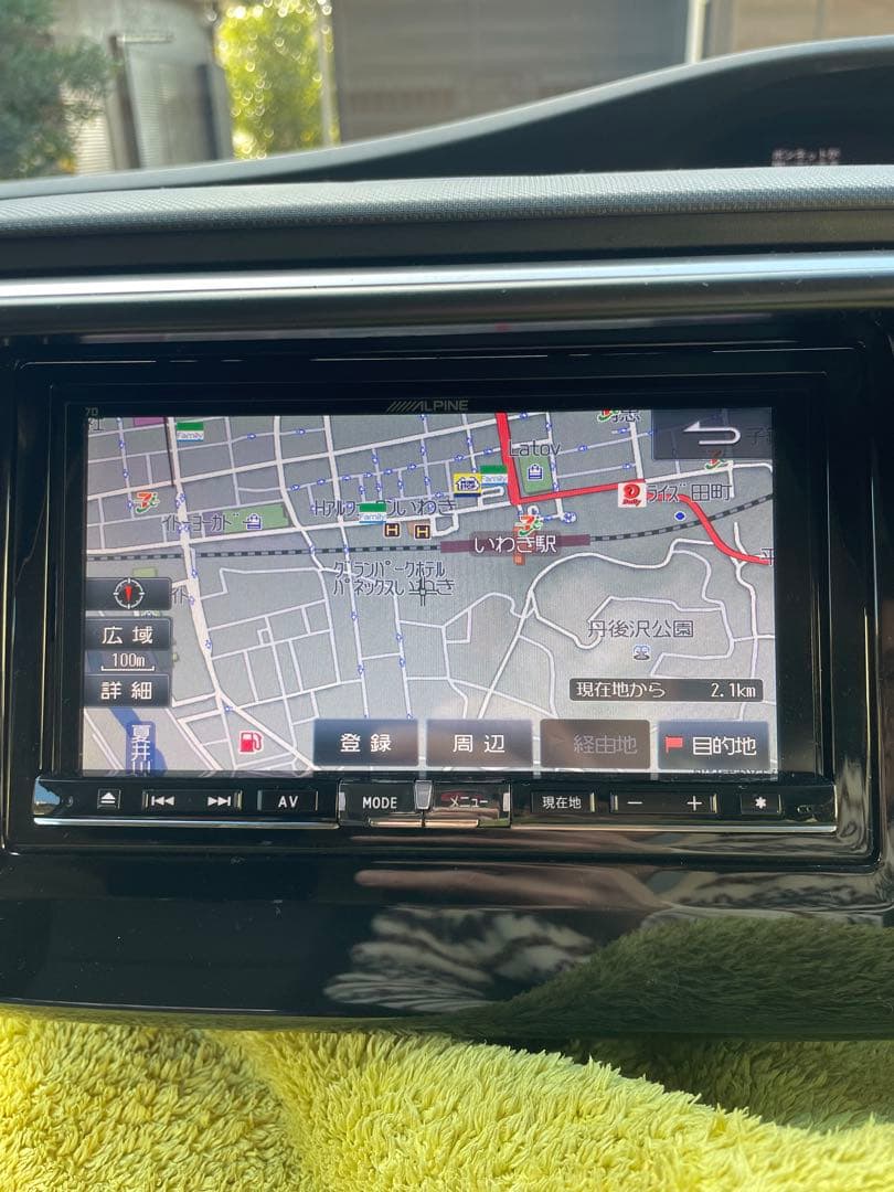 ALPINE 7D カーナビ 7インチ2015年地図