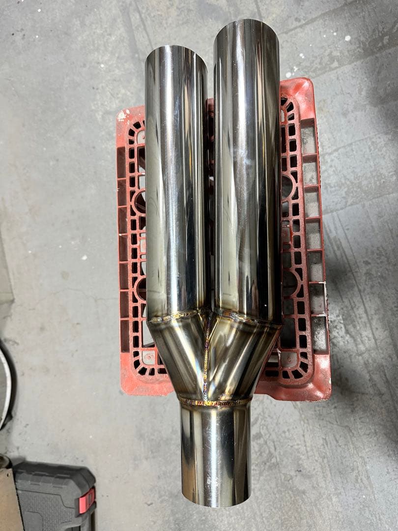 在庫処分！ワンオフマフラー オールステンレス76.3