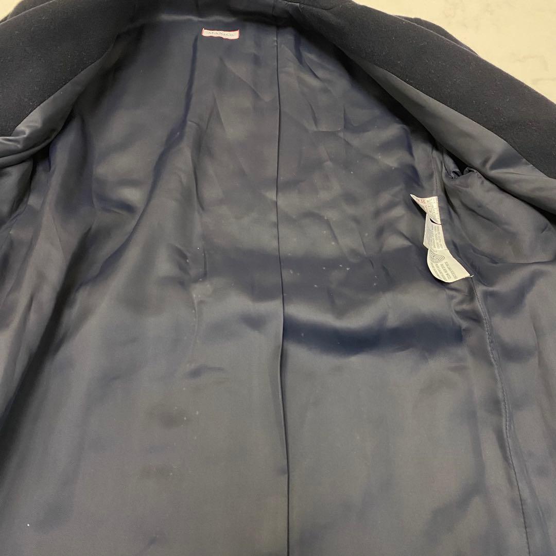 良品★MAX&Co ベルテッドコート ロングコート ヴァージンウール 40