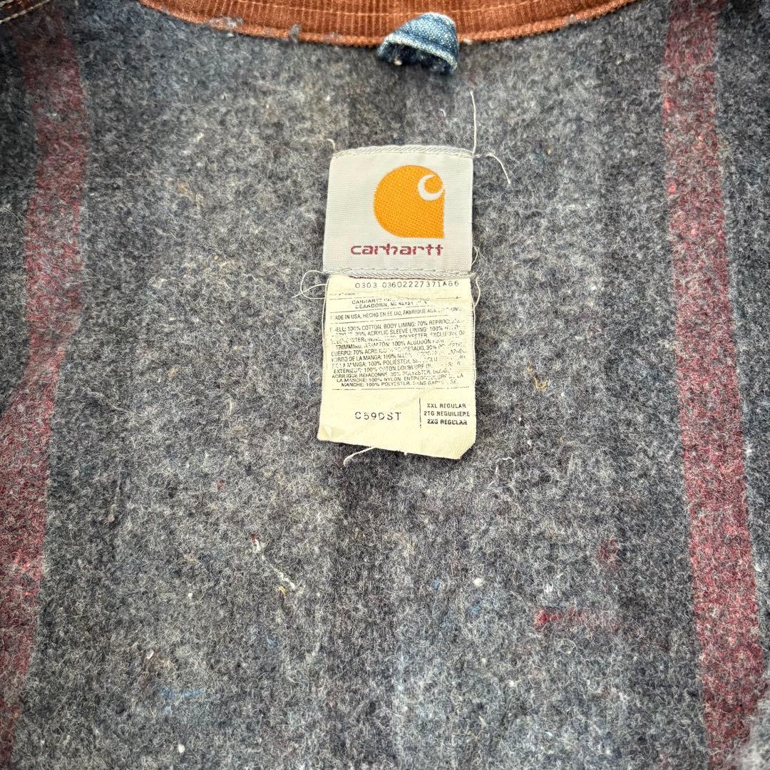 カーハート デニム カバーオール チョアコート XXL Props Store