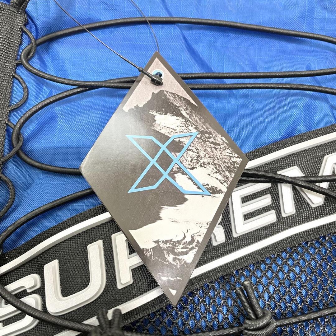 シュプリーム バックパック リュックサック 3D ロゴ 青 ブルー 黒 ブラック