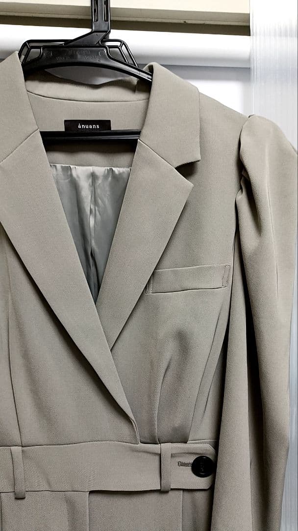 アニュアンス　テーラードオールインワン　M　anuans グレー