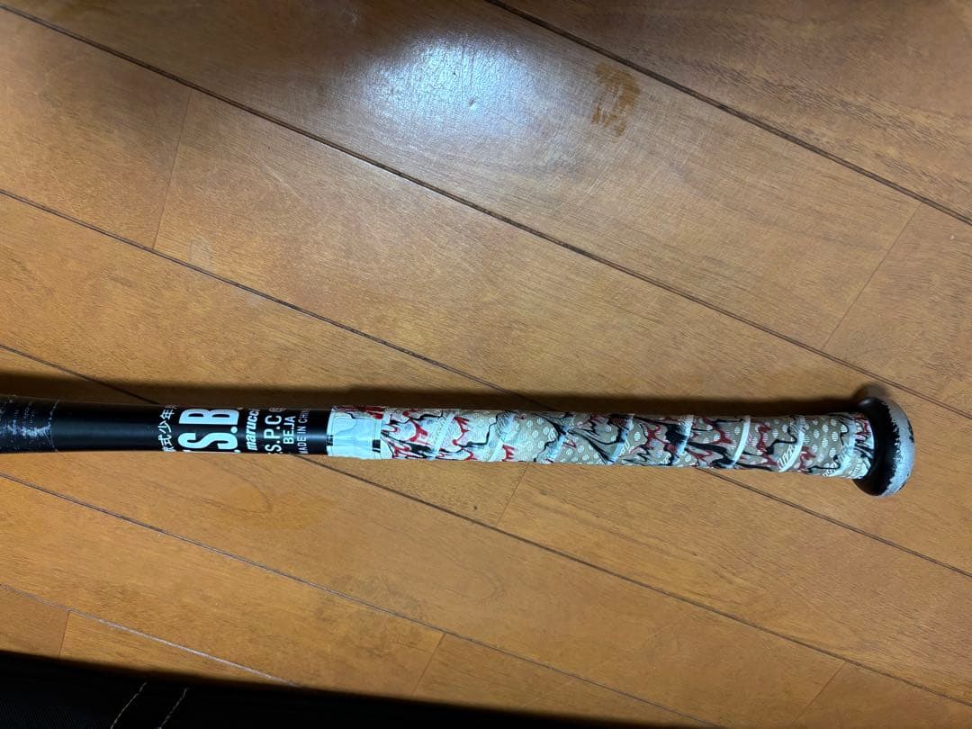 少年用ワニクラッシャー赤ワニ　軟式バット 82cm 610g バットケース付き