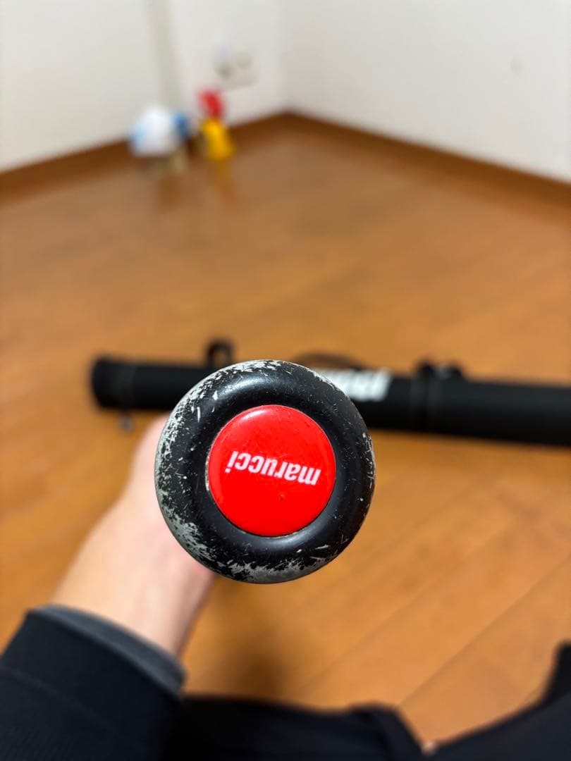 少年用ワニクラッシャー赤ワニ　軟式バット 82cm 610g バットケース付き